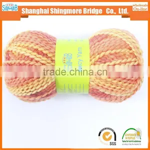 Shopping Knitting Yarns China Producer Cheapest Wholesale Oeko Tex Hand Knitting Scarf Yarn High Tenacity Polyester Ripple Yarn thumbnail-2