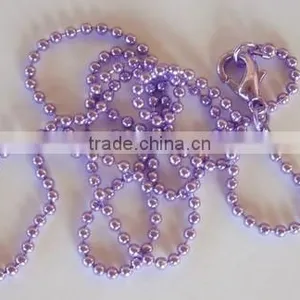 Color Ball Chain With Lobster Clasp thumbnail-2