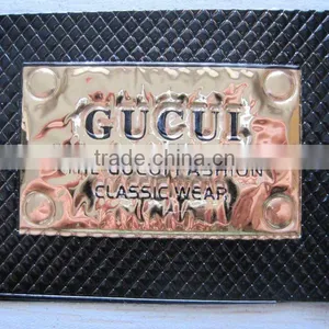 Hot Stamp Logo Leather Labels for Jeans Leather Label Patch, Leather Jacket Label thumbnail-5