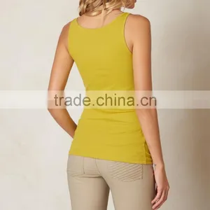 Wholesale Nylon Spandex Sexy Tank Top Dry Fit Workout Clothes For Women thumbnail-2