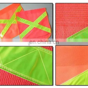 Hand Held Safety Flags,Wooden Pole.Orange,24"x24",3/4"X24" thumbnail-1