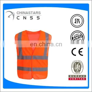 Safety Vest With High Wide Reflective Strip thumbnail-1