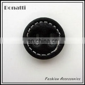 Black Leather Button thumbnail-1