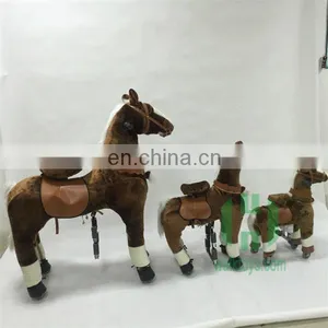 HI CE 2017 China Factory Amusement Rocking Ride Toy Horse on 4 Wheels thumbnail-1