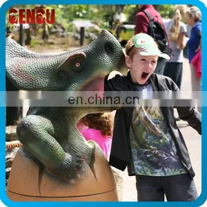 Hotel Lobby High Simulation Fiberglass Dinosaur Trash Can thumbnail-2