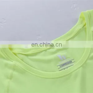 OEM Custom Long-sleeve Fitness Compression Women Running Shirts thumbnail-3