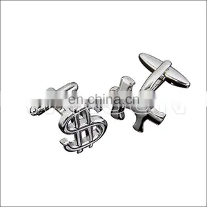 Plated Silver Cufflinks/ Cuff Links Gifts for Men thumbnail-1