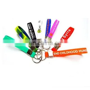 PG007 Logo Imprinted Customized Promotional Gifts Silicone Key Chain thumbnail-1