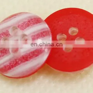 Factory Custom Service Plastic Buttons 4 Holes Full Shiny Luster Shirt Resin Button Sewing Accessories thumbnail-2