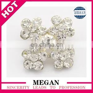 2016 Hot Sale Wedding Decorative Flower Shape Rhinestone Button for Wedding Dress thumbnail-1