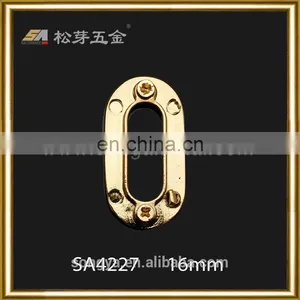 Custom Plated Metal Oval Eyelet, Factory Price Shoe Hardware Oval Eyelet, Zinc Alloy Leather Handbags Eyelet thumbnail-4