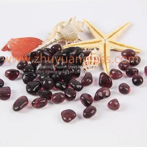 Shandong Zhuyuan Export Recycle Glass Bead Intermix 1-3mm3-6mm6-9mm Purple Aggregates Glass Bead thumbnail-2