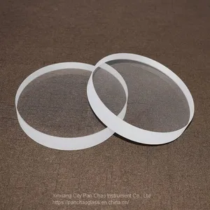 High Temperature Resistant Thick Wall Clear Quartz Sight Glass Disc thumbnail-3