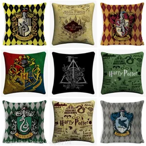 Decorative Harry Style Cushion Cover Cotton Linen Pillowcase thumbnail-1