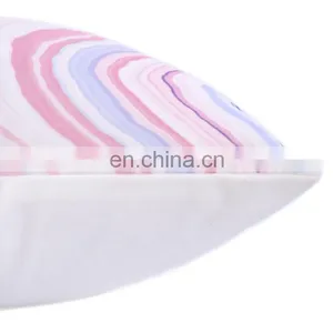 Luxury Home Indoor Soft Silky Satin Geometric Marble Texture Square Decorative Throw Pillow Cases Cushion Cover thumbnail-5