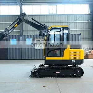 Chinese Cheap Price 3.5 Ton Small Excavator With Quality Engine Rubber Track thumbnail-4