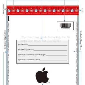 Custom Tamper Proof Tamper Evident Cash Bag for Bank Seal Bags thumbnail-5
