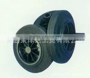 Colorful Rigid Durable Specification Standard High Quality Rubber Wear-resisting Solid Rubber Wheel YSO001 thumbnail-1