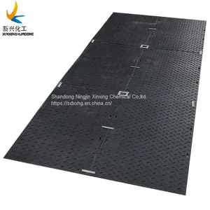 Plastic Portable Hdpe Ground Protection Temporary Road Tracks Mats thumbnail-1