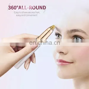 Electric Eyebrow Trimmer Painless Pen Eyebrow Remover Lady Hair Machine Razor Shaver Epilator Private Depilator For Women Lady thumbnail-2