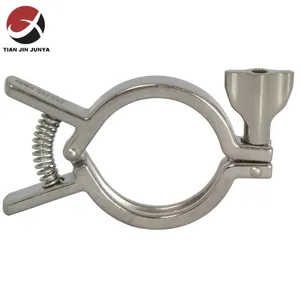 Lost Wax Casting Stainless Steel 304 316 Heavy Duty Clamp Single Pin Squeeze Clamp Sanitary Tri Clamp Fitting China Manufacturer Plumbing Fitting Pipe Clamp thumbnail-3