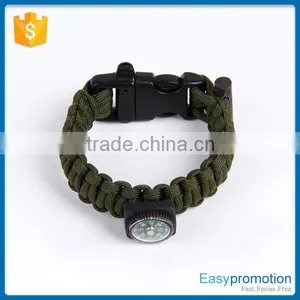Outdoor Sport Weaving Survival Bracelet/paracord Survival Braided Bracelet Wholesale thumbnail-1