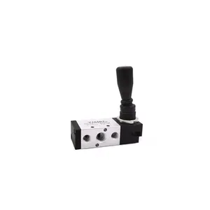 2/5 Way 1/4inch TSV86522 Pneumatic Hand Lever Manual Control Valve With Mechanically Return thumbnail-3