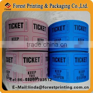 1000pcs per Roll Double Coupon Ticket Treat Raffle Ticket thumbnail-1