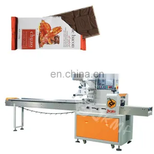 Automatic Pillow Bag Cake Instant Noodle Bread Biscuit Candy Soap Mask Packing Machine Chocolate Bar Packaging Machine thumbnail-1
