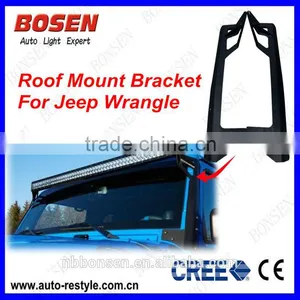 Jeep Brackets Jeep Light Bar Mount Jeep Wrangler JK Brackets Mount Kits Off Road Led Light Bar Brackets With 50'' Led Light Bar thumbnail-1