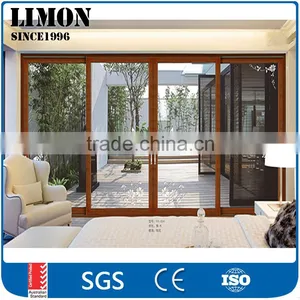 Top Grade Aluminum and Wood Composite Sliding Doors thumbnail-1