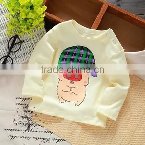 100% Cotton Baby T-shirt/ Design for the Kids/ Kids T-shirt With Cartoon Picture thumbnail-1