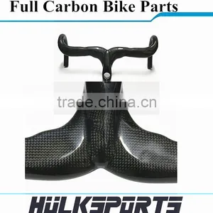 NEW Design Glossy Surface 3k Carbon Road Bike Handlebar 80/90/100/110mm Handlebar Integrated With Cheap Price thumbnail-5