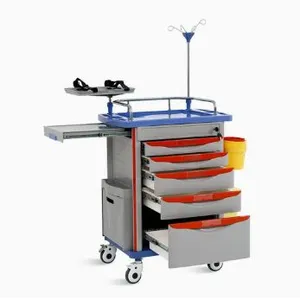 ABS Hospital Medical Emergency Medicine Nursing Treatment Trolley Equipment With Drawers thumbnail-1