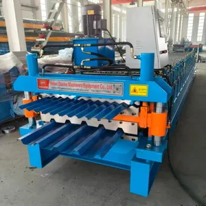 686-762 IBR Trapezoidal Corrugated Tile Double Layer Pressing Machine South Africa Hot Sale thumbnail-1