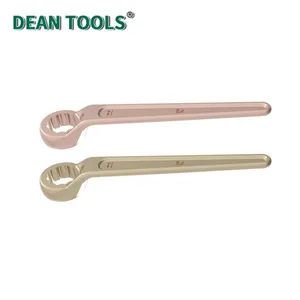 Non-Sparking Offset Single Box Wrench, Spark-free Safety Spanner, Aluminum Bronze Ring Spanner thumbnail-1