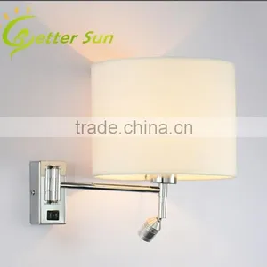 Linen Fabric LED Wall Lack Light/Wall Bracket Light Fitting/Indoor Wall Light Quality Choice thumbnail-1