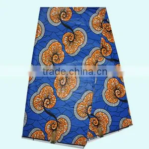 High Quality African Wax Cotton Fabric Wax for Dresses H1055 thumbnail-1