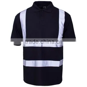 100% Polyester Reflective Hi-vis Safety Work T-shirt thumbnail-1