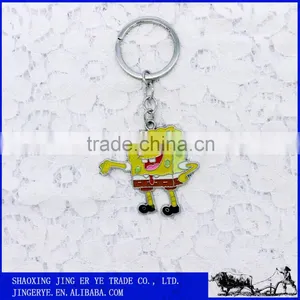 Custom Cartoon Sponge Bob Metal Keychain thumbnail-1