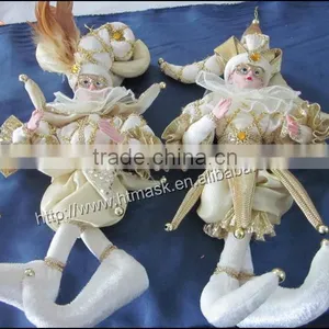 Novelty Sitting Couple Fabric Crafts Zakka Home Decoration Ornaments Christmas Gifts thumbnail-1