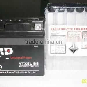 High Power Sealed Maintenance Motorcycle Battery YTX5L-BS thumbnail-2