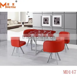 Hebei Home Furniture Glass Kinds of Dining Table thumbnail-2