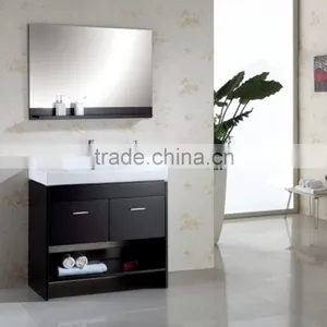 Chinese Ceramic Sink Wooden Bathroom Vanity X024 thumbnail-1