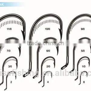 Black Nickel High Carbon Steel PR-8299 OCTOPUS BEAK Wholesale Fishing Hook thumbnail-1