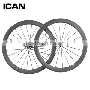 ICAN Tuleless Wheels Carbon 50mm Clincher Road Wheels thumbnail-1
