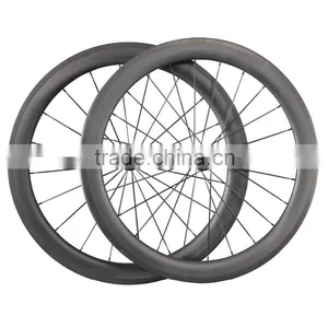 Chinese Full Carbon Fiber Tubular 700c Road Bicycle Wheelset for Sale thumbnail-1