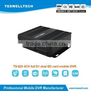 4ch Dual sd Card h 264 Mobile Car Dvr thumbnail-1