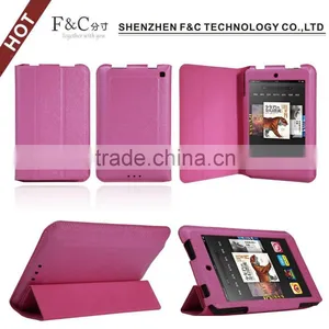 Ultra-thin Three Folding PU Leather Case for Amazon Kindle Fire HD 6 Cover thumbnail-4