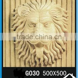 Stone Lion Head Water Fountain thumbnail-1